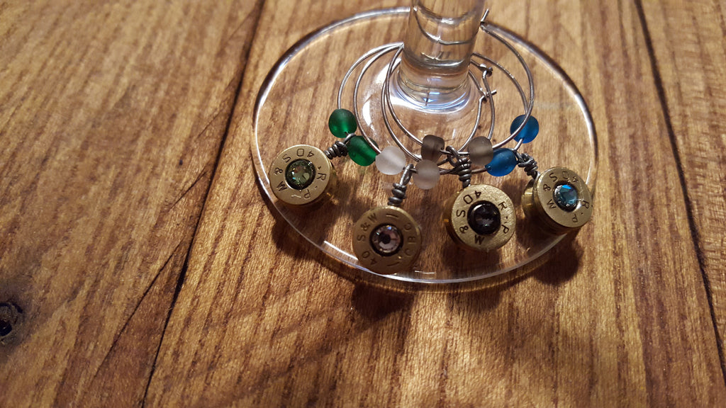 Ammo Wine Charms w/ Beads