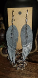 Leather Stain Feather Earring Sets